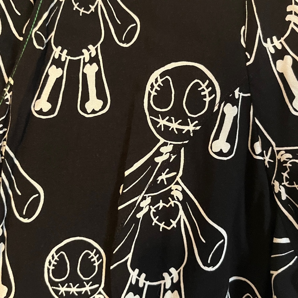 Hell Bunny UK Voodoo Doll Romper 3x - Picture 2 of 4